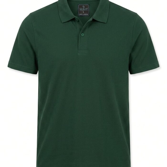 Gents Green safari pollo collar shirts